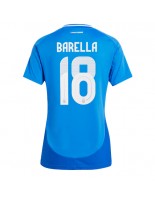 Itálie Nicolo Barella #18 Domácí Dres pro Dámské ME 2024 Krátký Rukáv